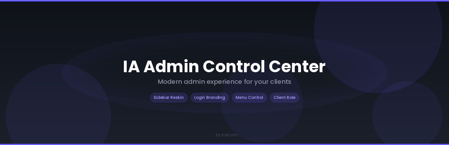IA Admin Control Center – back-office WordPress personnalisé pour vos clients